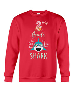 2Nd Grade Doo Doo Shark Anniversary Gift Sweatshirt