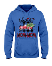 Load image into Gallery viewer, Blessed Mom-Mom Red Plaid Driving Car Custom Design Gifts Hoodie
