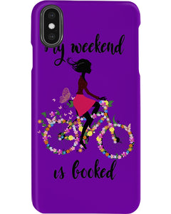 A Beautiful Girl -My Weekend Is Booked Custom Design Phone case