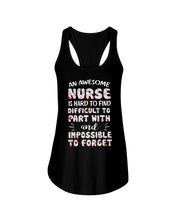 Load image into Gallery viewer, An Awesome Nurse Is Hard To Find Custom Design Ladies Flowy Tank

