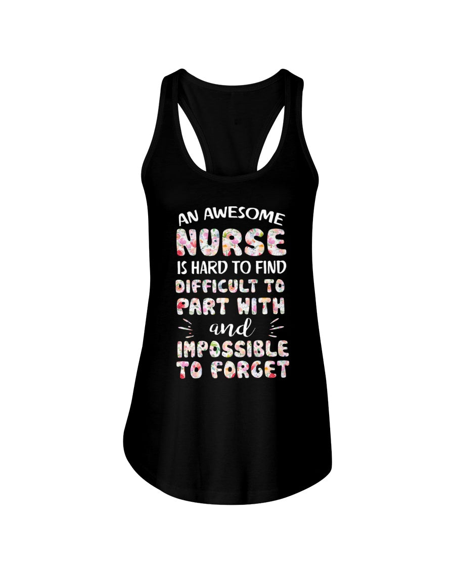 An Awesome Nurse Is Hard To Find Custom Design Ladies Flowy Tank
