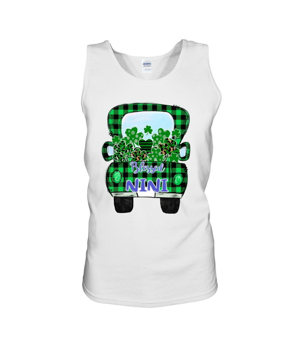 Blessed Nini Patrick's Day Custom Design Personalized Name Gifts Unisex Tank Top
