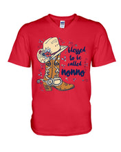Load image into Gallery viewer, Blessed To Be Called Nonno Cowboy Custom Design Gifts Guys V-Neck
