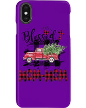 Load image into Gallery viewer, Blessed Mom-Mom Red Plaid Driving Car Custom Design Gifts Phone case
