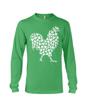 Load image into Gallery viewer, Chicken Irish Clover For St. Patrick&#39;s Day Unisex Long Sleeve
