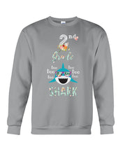 Load image into Gallery viewer, 2Nd Grade Doo Doo Shark Anniversary Gift Sweatshirt
