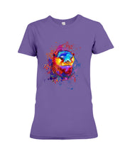 Load image into Gallery viewer, Colorful Sea Otter Custom Design For Animal Lovers Ladies Tee
