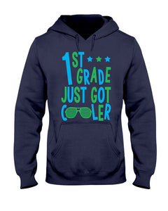 1St Grade Just Got Cooler Cutest Glasses Hoodie