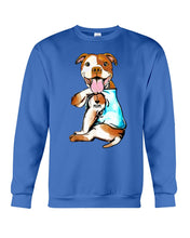 Load image into Gallery viewer, Bull I Love Mom Custom Design Gifts For Dog Lovers Sweatshirt
