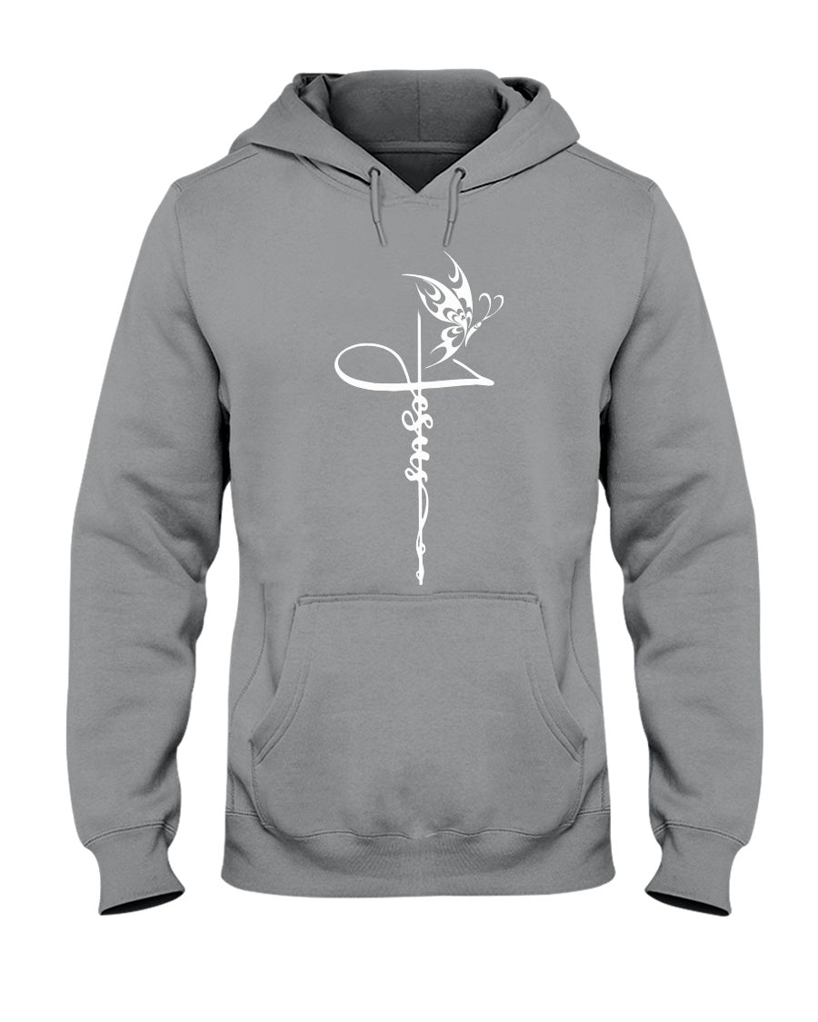 Butterfly Jesus Gifts Idea Hoodie