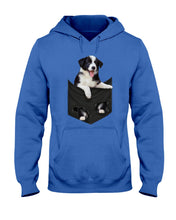 Load image into Gallery viewer, Border Collie In Pocket Personalized Name Gifts For Dog Lovers Hoodie
