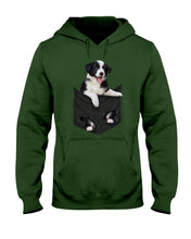 Load image into Gallery viewer, Border Collie In Pocket Personalized Name Gifts For Dog Lovers Hoodie
