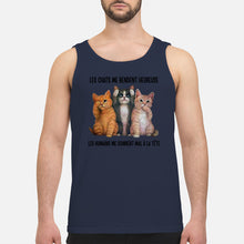Load image into Gallery viewer, Cat Make Me Happy Gift For Cat Lovers Unisex Tank Top

