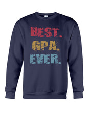 Load image into Gallery viewer, Best Gpa Ever Colorful Abstract Words Personalized Name Gifts Sweatshirt
