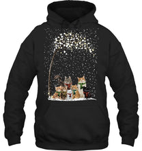 Load image into Gallery viewer, Cats Winter Tree Snowy Gifts Idea Hoodie
