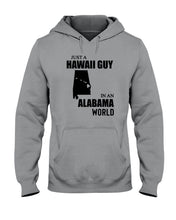 Load image into Gallery viewer, A Hawaii Guy In  An Alabama   World Personalized Nation Gifts Hoodie
