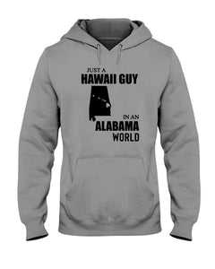 A Hawaii Guy In  An Alabama   World Personalized Nation Gifts Hoodie