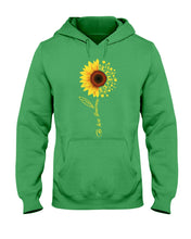 Load image into Gallery viewer, Be Here Tomorrow Sunflower Spina Bifida Awareness Hoodie
