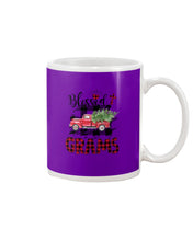 Load image into Gallery viewer, Blessed Grams Red Plaid Driving Car Custom Design Gifts Mug
