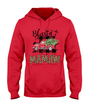 Load image into Gallery viewer, Blessed Mamaw Leopard Pattern Driving Car Custom Design Gifts Hoodie
