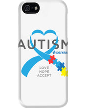 Load image into Gallery viewer, Autism Love Hope Accept Custom Design - World Autism Awareness Day Gift Phone case
